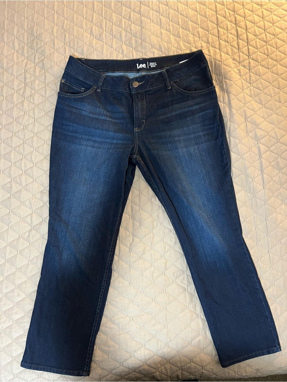 Lee Women's Dark Indigo Cropped Jeans